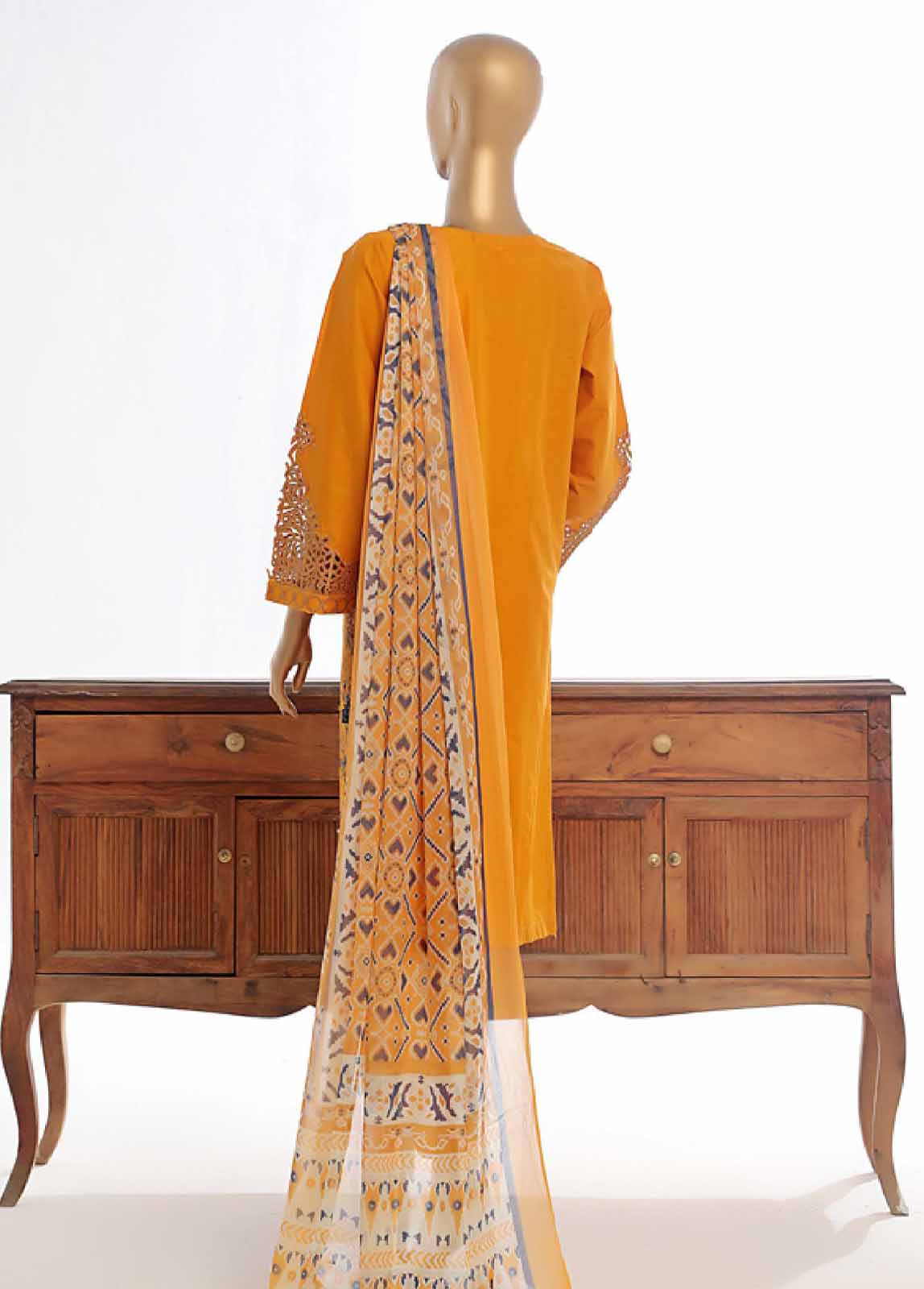 Bin Saeed Fabric - LF-EMB-0145C- 3 Piece Embroidered Stitched Suit