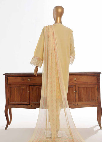 Bin Saeed Fabric - LF-EMB-019B- 3 Piece Embroidered Stitched Suit