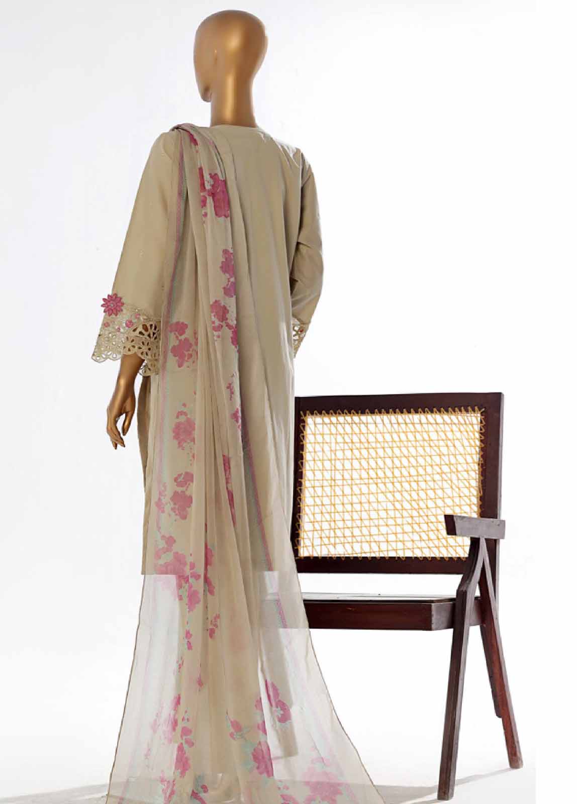 Bin Saeed Fabric - LF-EMB-027B- 3 Piece Embroidered Stitched Suit