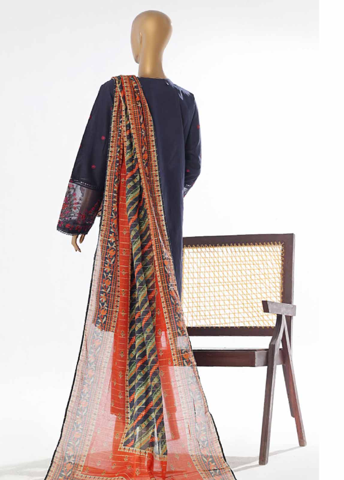 Bin Saeed Fabric - LF-EMB-046A- 3 Piece Embroidered Stitched Suit