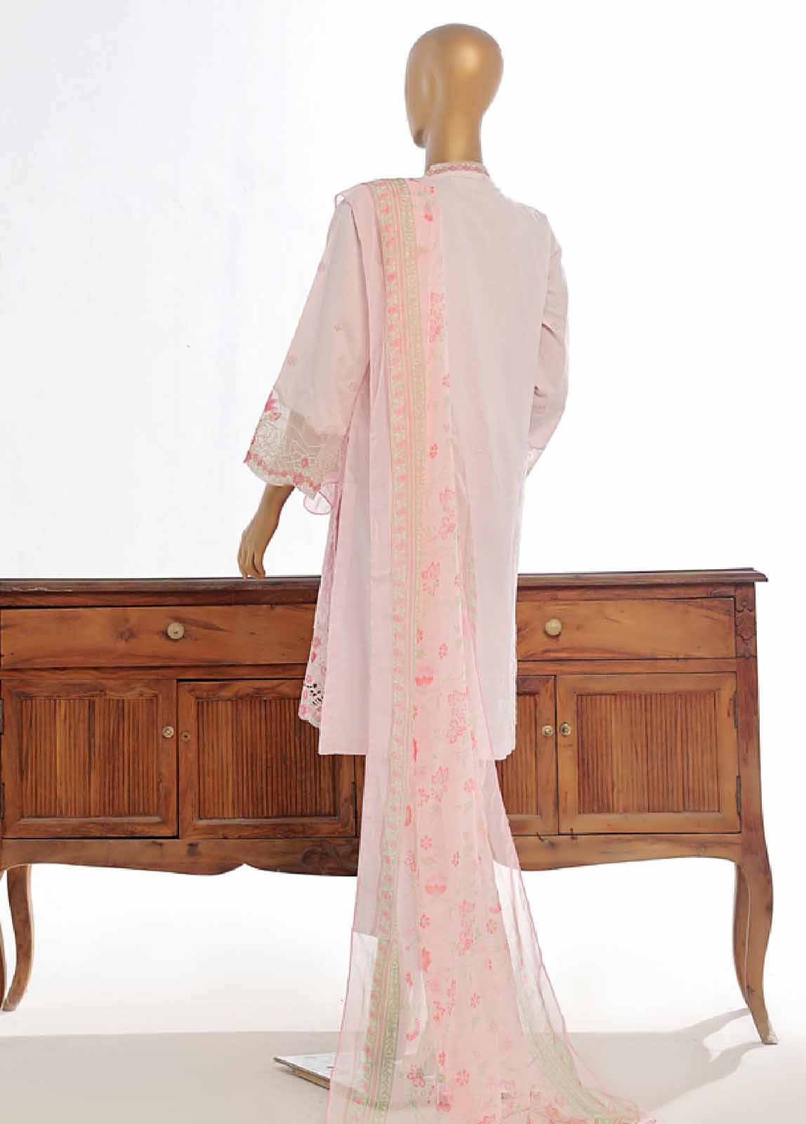 Bin Saeed Fabric - LF-EMB-088B- 3 Piece Embroidered Stitched Suit