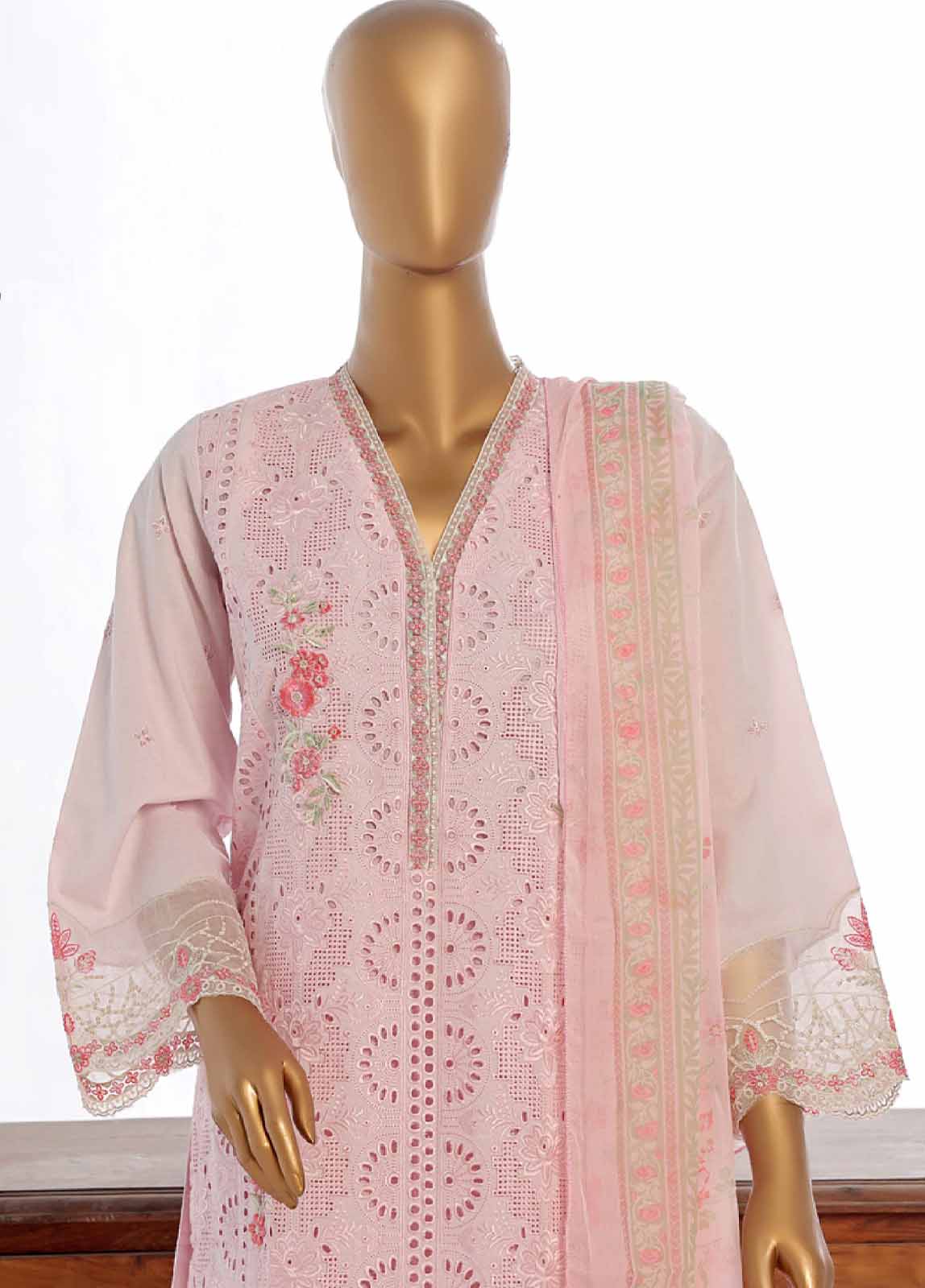 Bin Saeed Fabric - LF-EMB-088B- 3 Piece Embroidered Stitched Suit