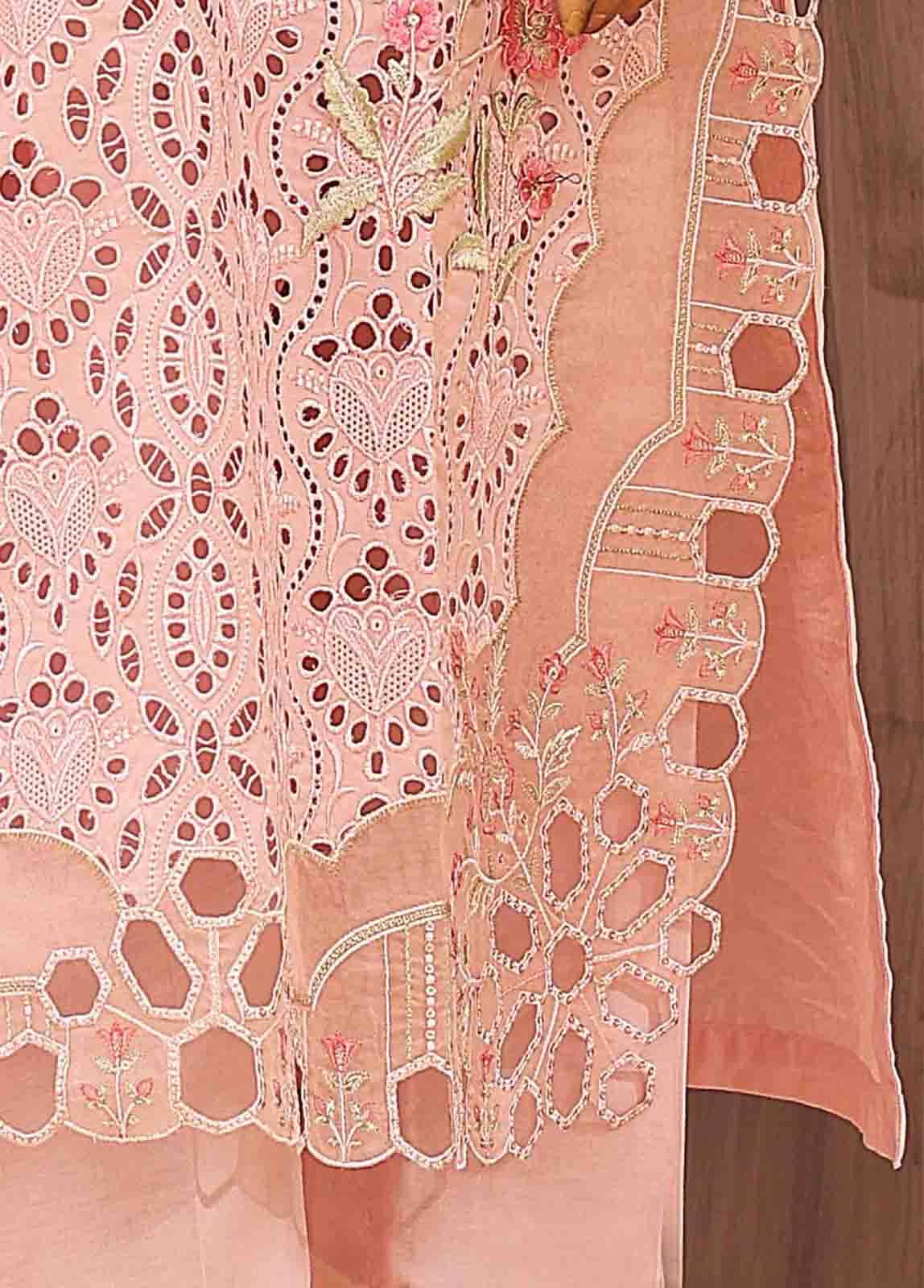 Bin Saeed Fabric - LF-HR-0134 B-3 Piece Chikankari Stitched Suit