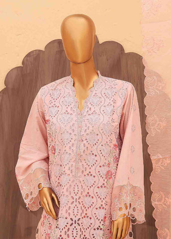 Bin Saeed Fabric - LF-HR-0134 B-3 Piece Chikankari Stitched Suit