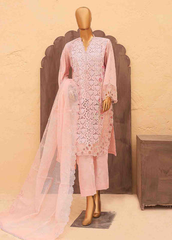 Bin Saeed Fabric - LF-HR-0134 B-3 Piece Chikankari Stitched Suit