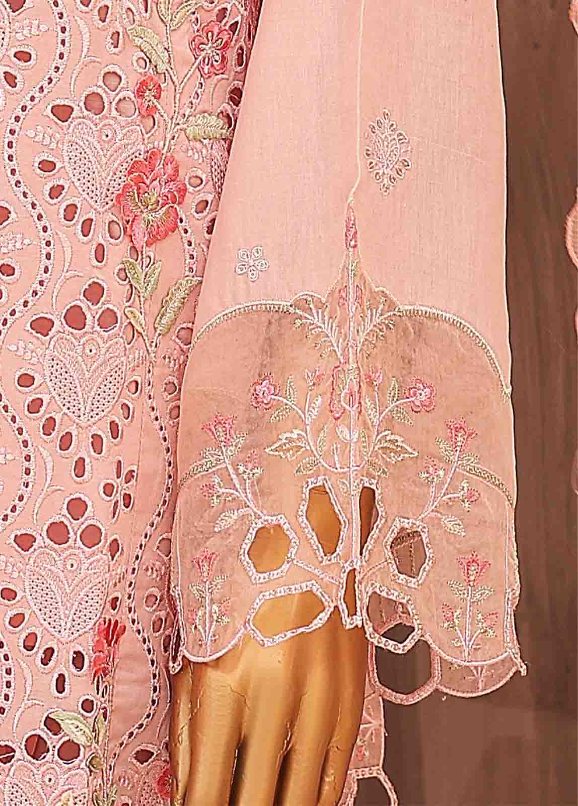 Bin Saeed Fabric - LF-HR-0134 B-3 Piece Chikankari Stitched Suit