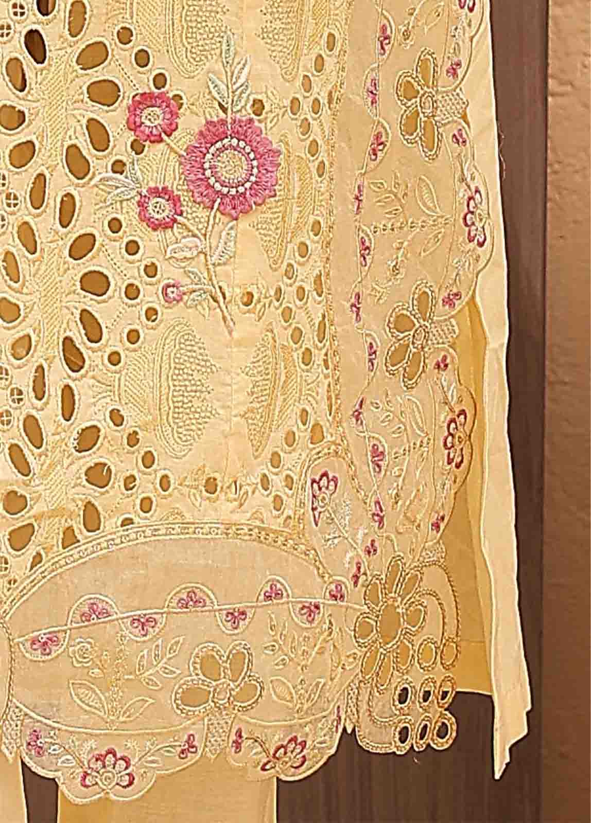 Bin Saeed Fabric - LF-HR-0136 B-3 Piece Chikankari Stitched Suit