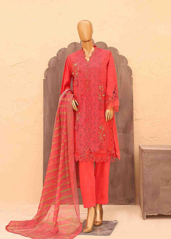 Bin Saeed Fabric - LF-HR-0138 B-3 Piece Chikankari Stitched Suit