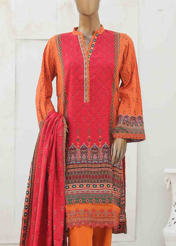 Bin Saeed Fabric - LIE-5620-3 Piece Linen Embroidered Stitched Suit