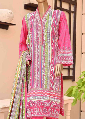 Bin Saeed Fabric - LIE-5628-3 Piece Linen Embroidered Stitched Suit