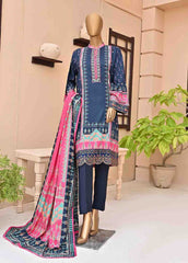 LIE-5836-3 Piece Linen Embroidered Stitched Suit