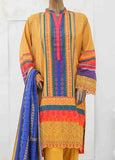 LIE-5840-3 Piece Linen Embroidered Stitched Suit