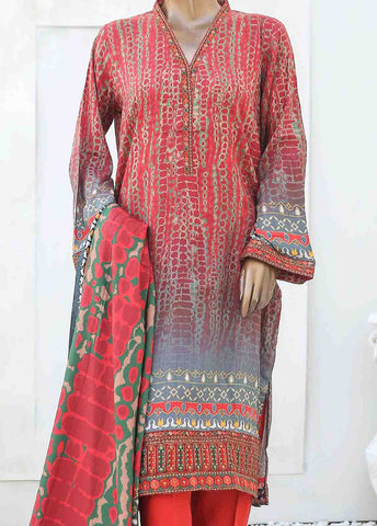 Bin Saeed Fabric - LIE-5956-3 Piece Linen Embroidered Stitched Suit