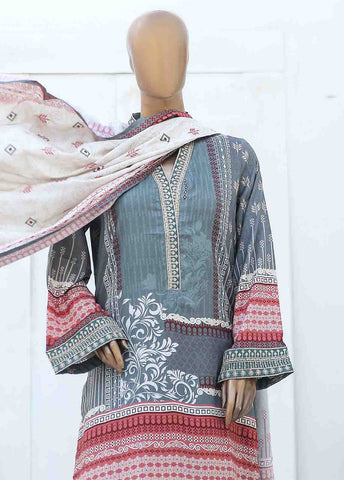 Bin Saeed Fabric - LIE-5962-3 Piece Linen Embroidered Stitched Suit
