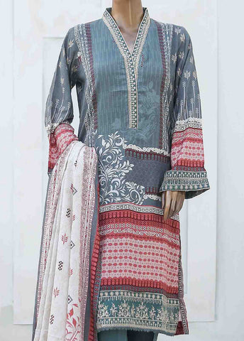 Bin Saeed Fabric - LIE-5962-3 Piece Linen Embroidered Stitched Suit