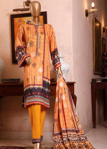 Bin Saeed Fabric - LIN-20421-3 Piece Linen Printed Suit (Copy)