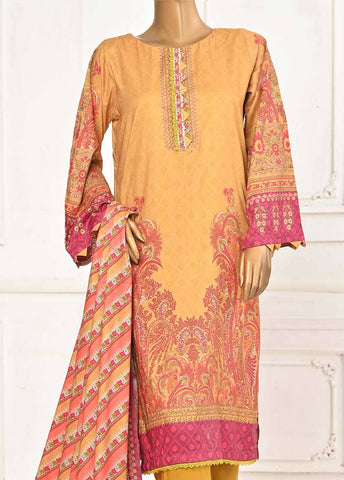 Bin Saeed Fabric - LIN-4918-3 Piece Linen Printed Stitched Suit