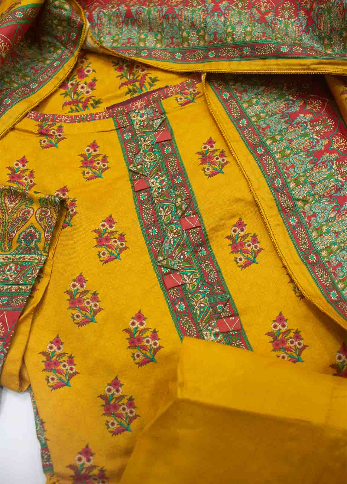 Bin Saeed Fabric - LIN-4924-3 Piece Linen Printed Suit