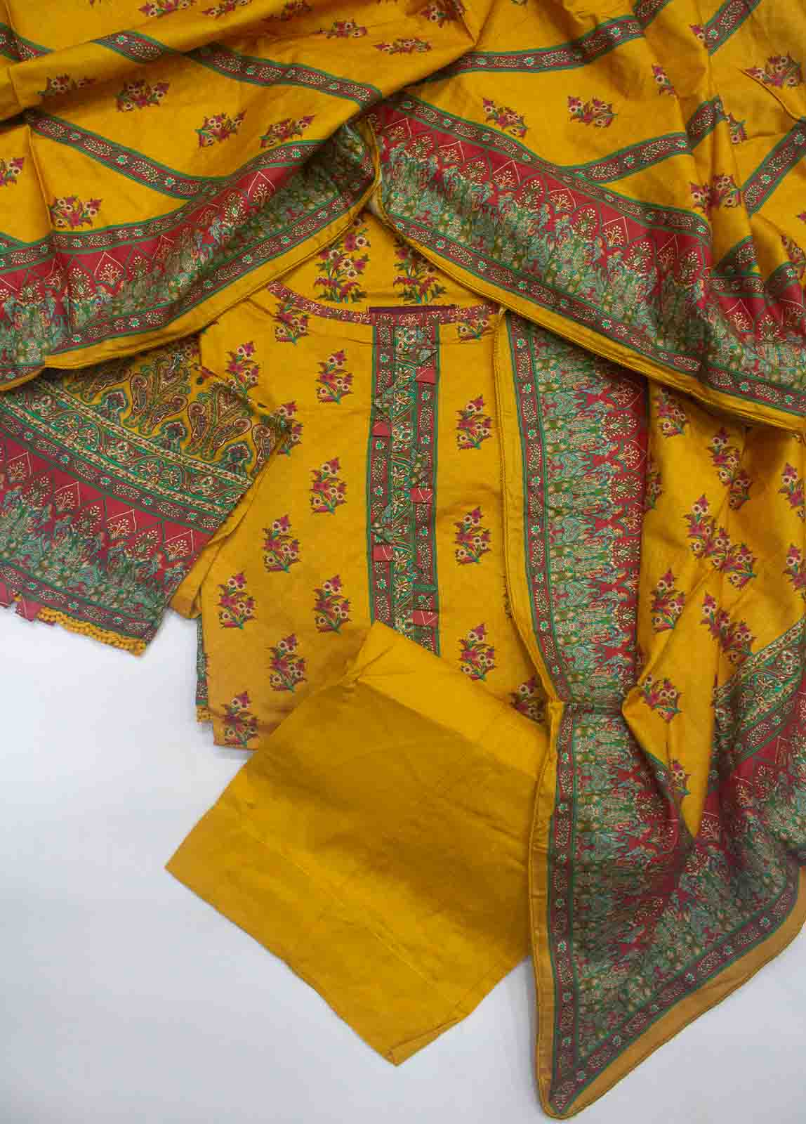 Bin Saeed Fabric - LIN-4924-3 Piece Linen Printed Suit