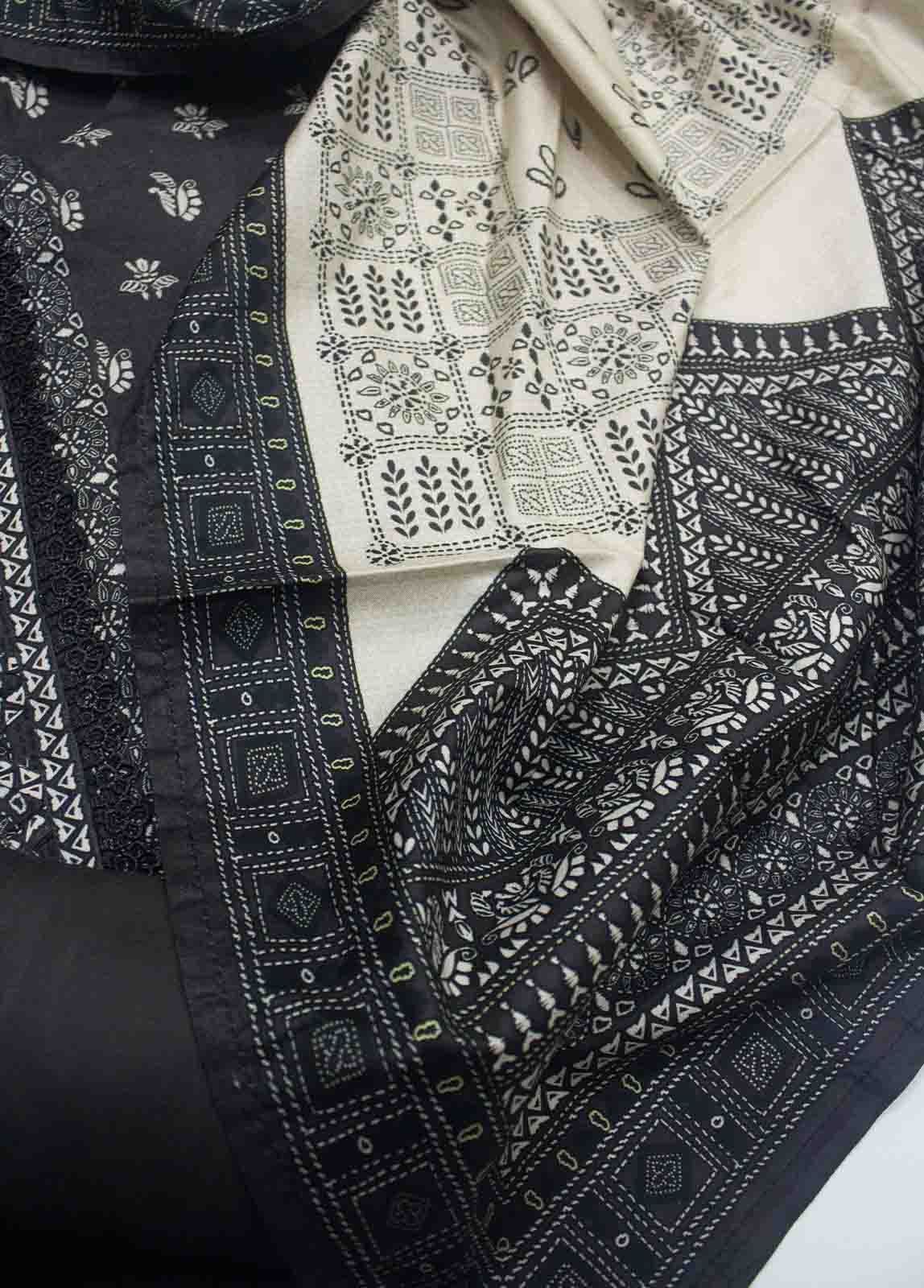 Bin Saeed Fabric - LIN-5077-3 Piece Linen Printed Suit