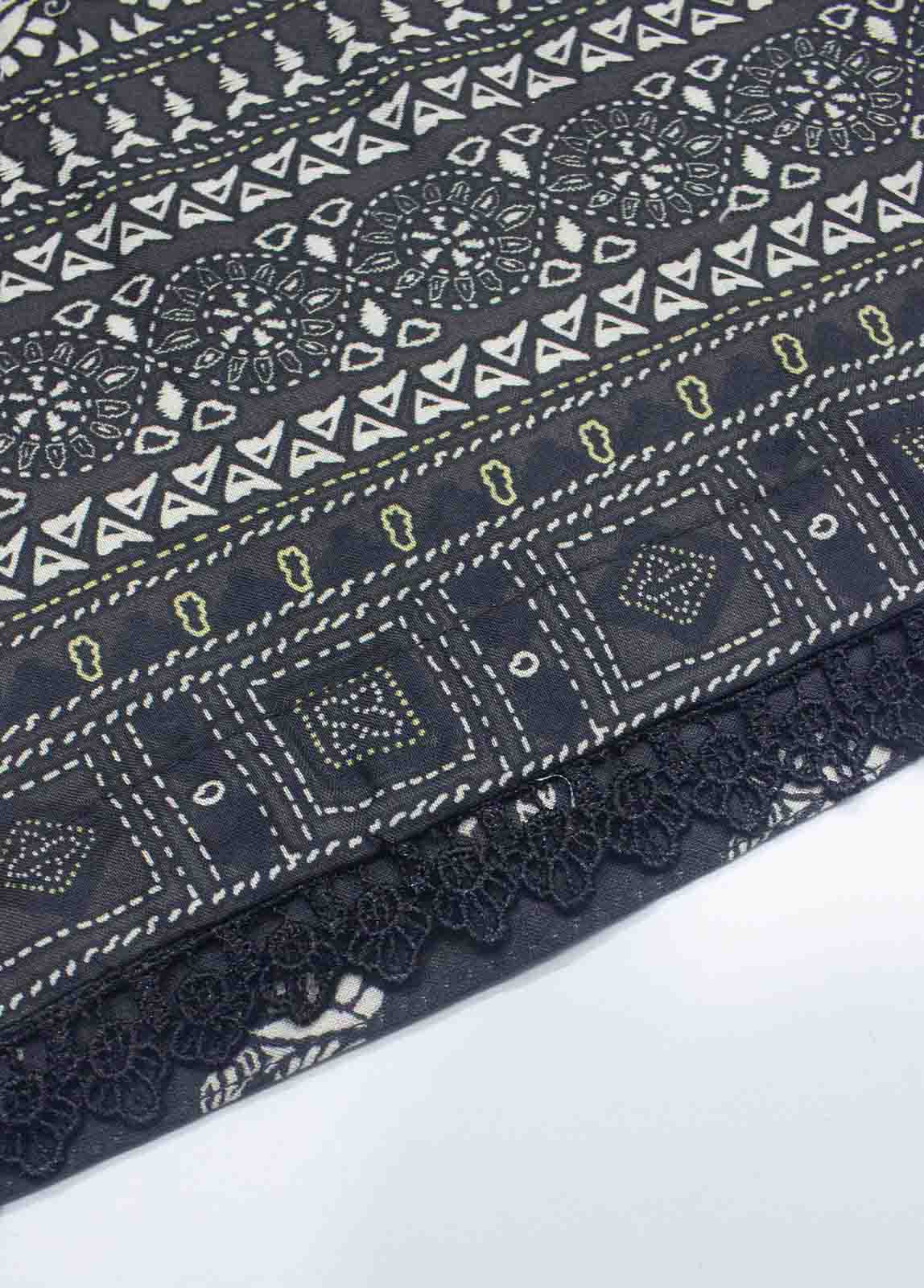 Bin Saeed Fabric - LIN-5077-3 Piece Linen Printed Suit