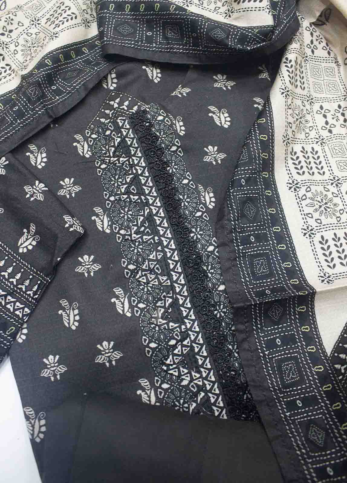 Bin Saeed Fabric - LIN-5077-3 Piece Linen Printed Suit