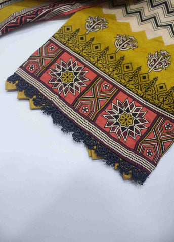 Bin Saeed Fabric - LIN-5149-3 Piece Linen Printed Suit