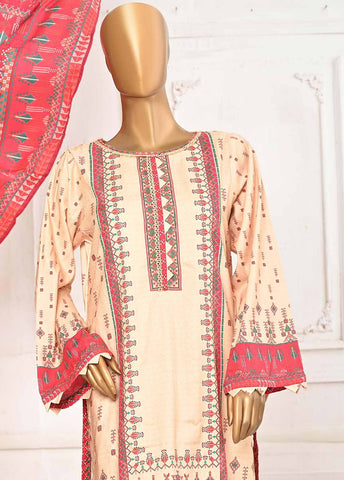 Bin Saeed Fabric - LIN-5439-3 Piece Linen Printed Stitched Suit