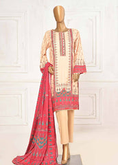 LIN-5439-3 Piece Linen Printed Stitched Suit