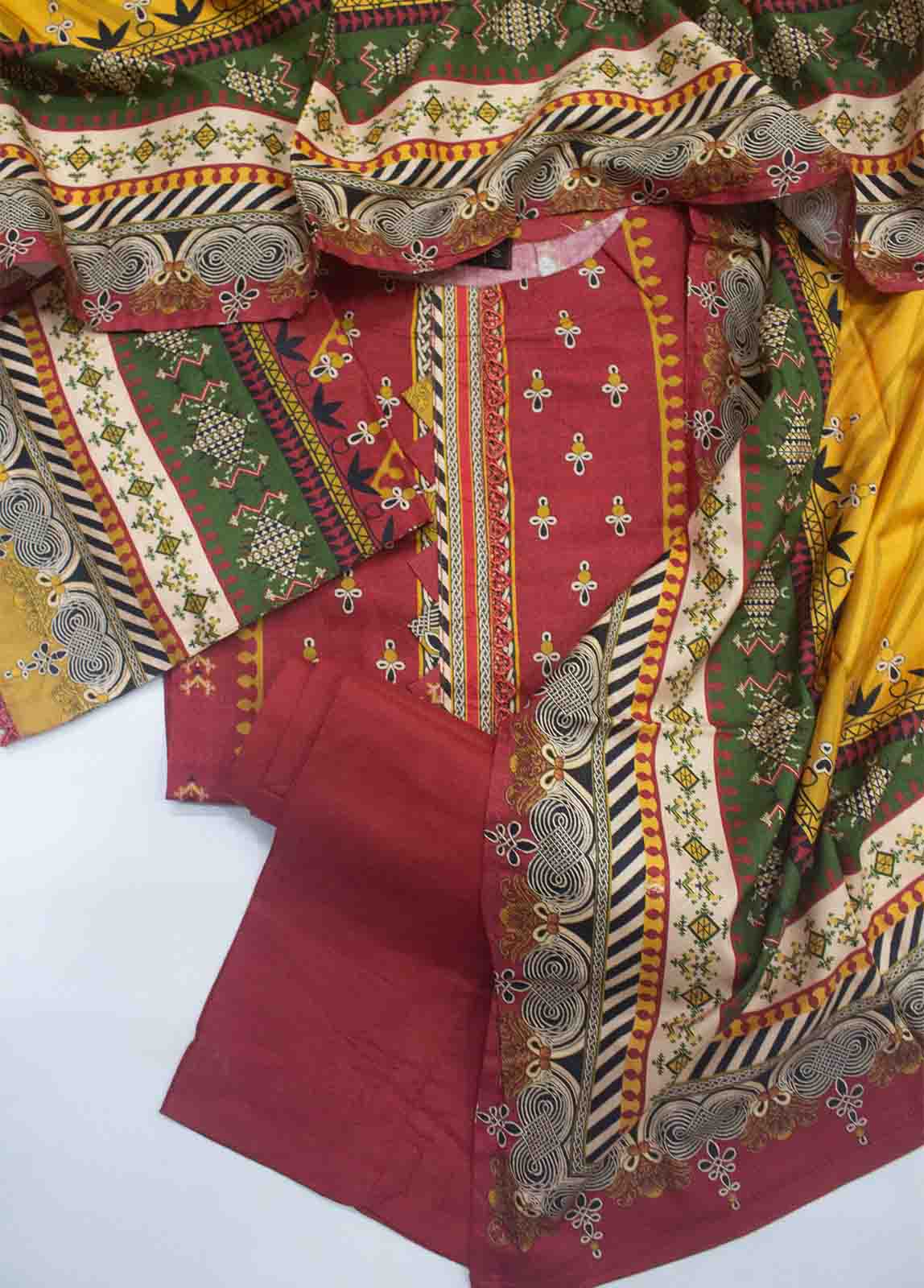 Bin Saeed Fabric - LIN-5627-3 Piece Linen Printed Suit