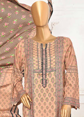 LIN-5957-3 Piece Linen Printed Stitched Suit
