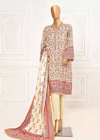 Bin Saeed Fabric - LIN-5961-3 Piece Linen Printed Stitched Suit