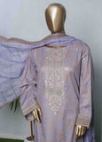 LRGE-009- 3 Piece Block Print Embroidered Suit