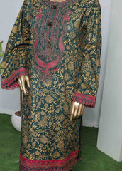 LRGE-0040- 3 Piece Block Print  Embroidered Suit