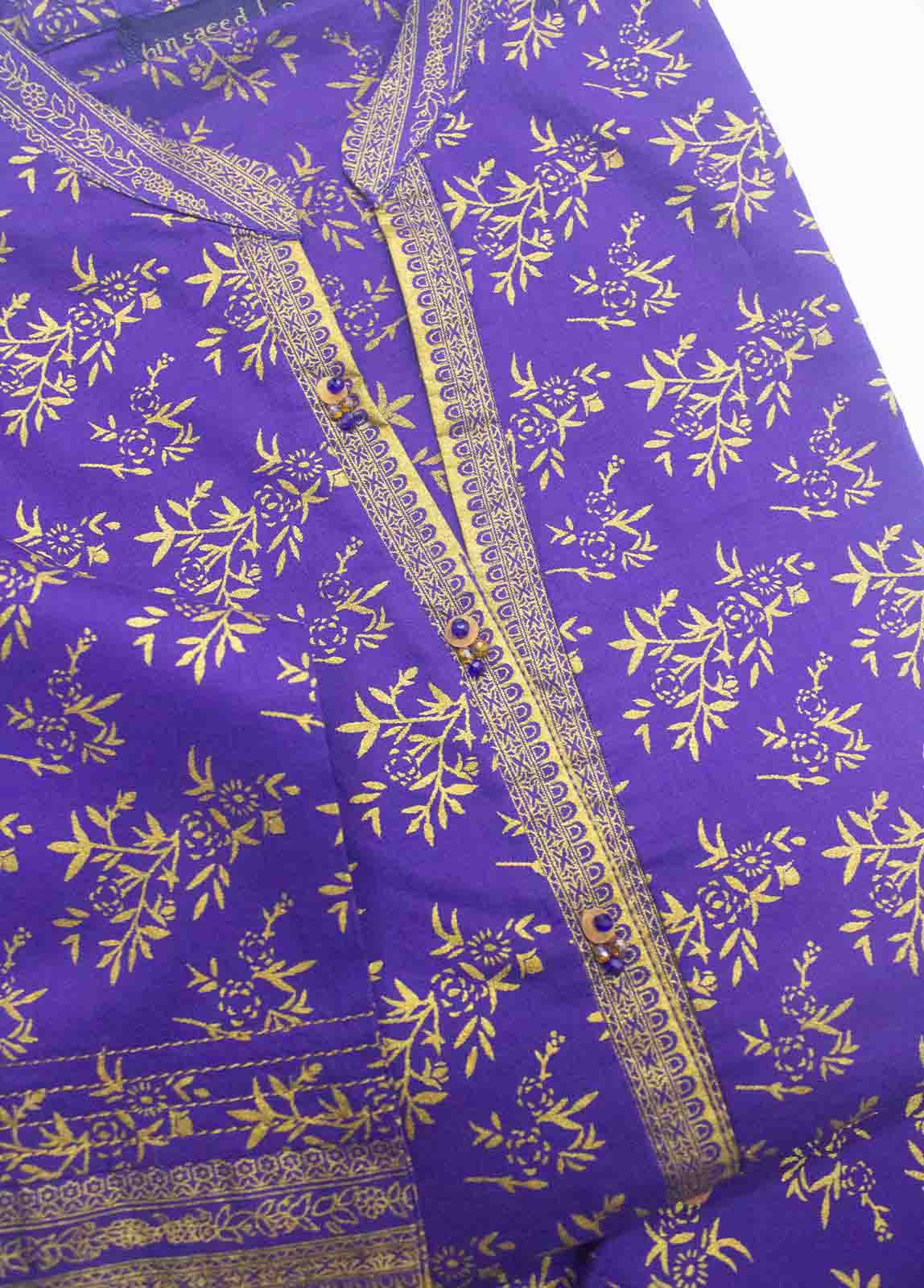 Bin Saeed Fabric - LRGF-017- 2 Piece Printed Stitched Co-ords