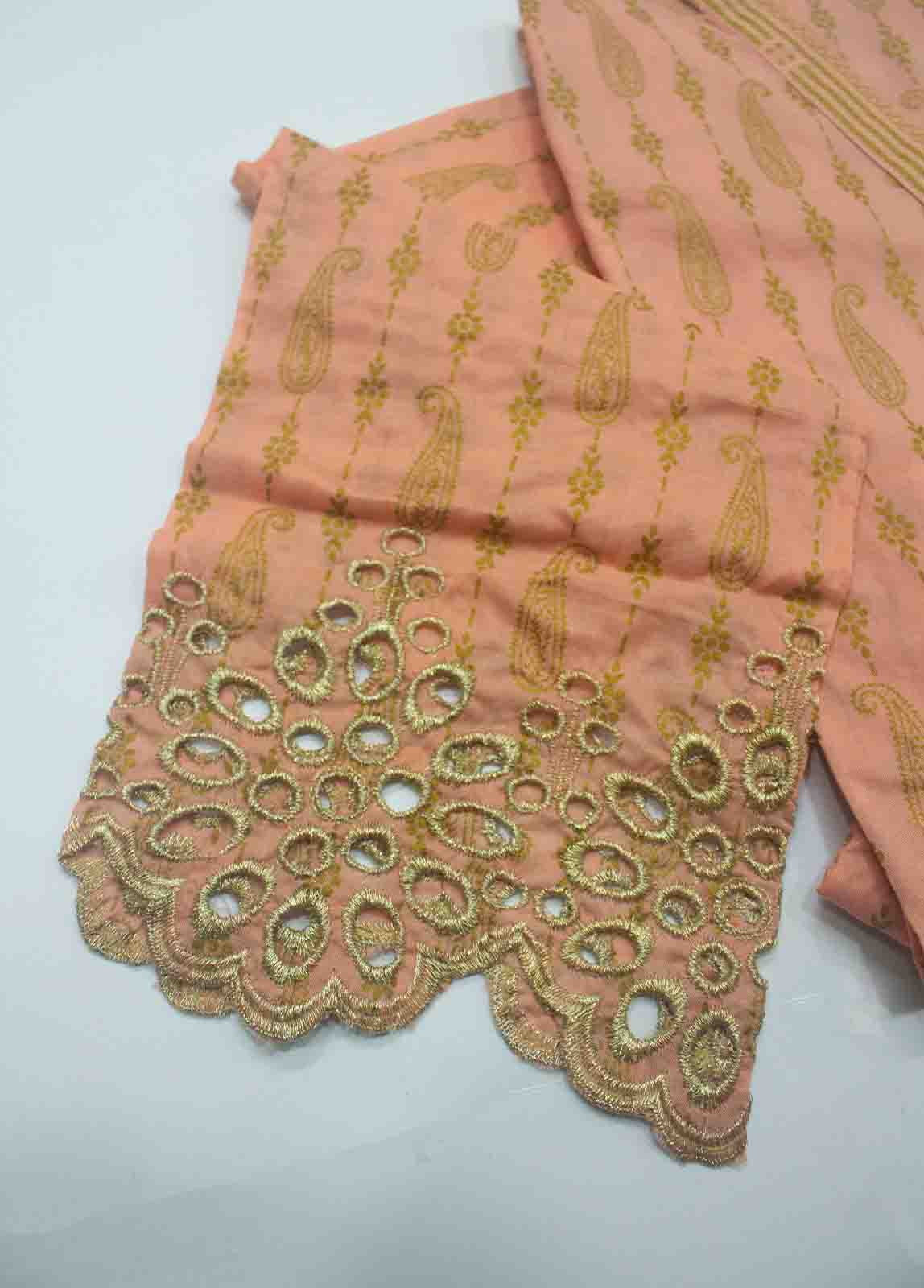 Bin Saeed Fabric - LRGF-035- 2 Piece Embroidered Cotton Stitched Suit