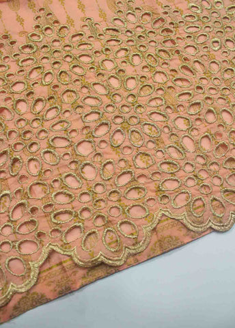 Bin Saeed Fabric - LRGF-035- 2 Piece Embroidered Cotton Stitched Suit