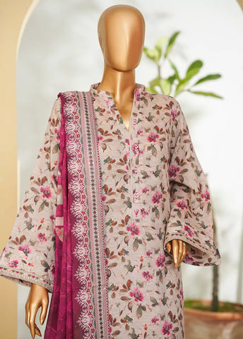 3 Piece Printed MultiColor Lawn Shirt with Trouser & Dupatta