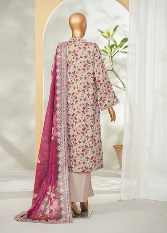 3 Piece Printed MultiColor Lawn Shirt with Trouser & Dupatta