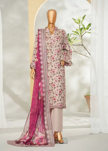 3 Piece Printed MultiColor Lawn Shirt with Trouser & Dupatta