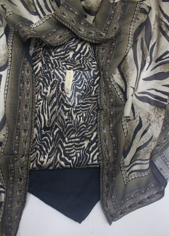 3 Piece Printed Stitched MultiColor Lawn Shirt with Trouser & Dupatta