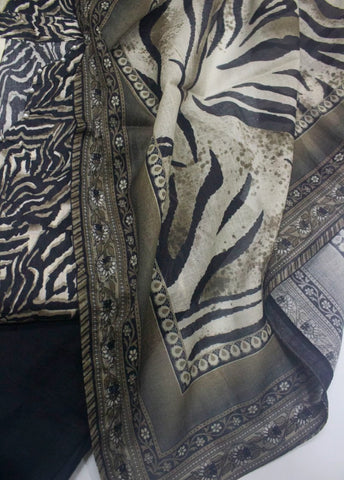 3 Piece Printed Stitched MultiColor Lawn Shirt with Trouser & Dupatta
