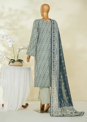 3 Piece Printed MultiColor Lawn Shirt with Trouser & Dupatta