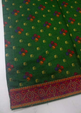 2 Piece Printed Stitched Bottle Green Color Lawn Shirt and Trouser