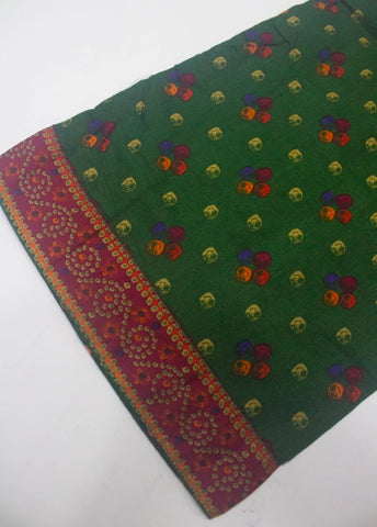 2 Piece Printed Stitched Bottle Green Color Lawn Shirt and Trouser