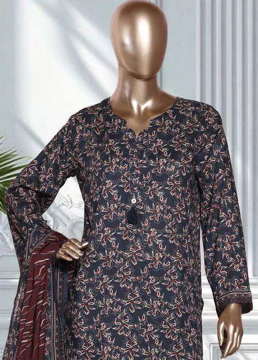 3 Piece Printed MultiColor Lawn Shirt with Trouser & Dupatta