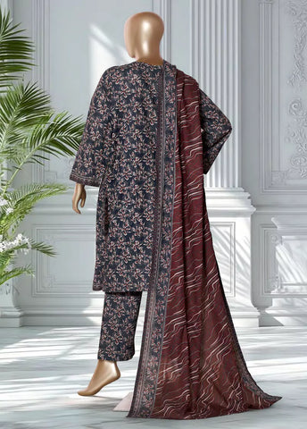 3 Piece Printed MultiColor Lawn Shirt with Trouser & Dupatta
