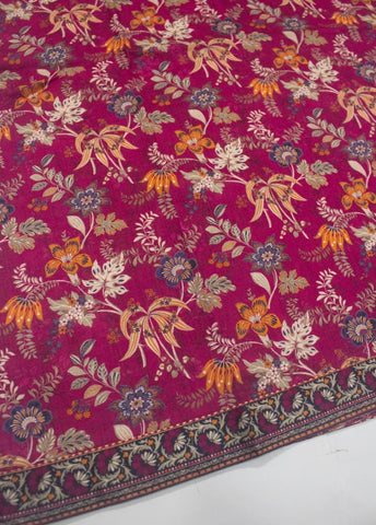 2 Piece Printed Stitched MultiColor Lawn Shirt and Farshi Shalwar