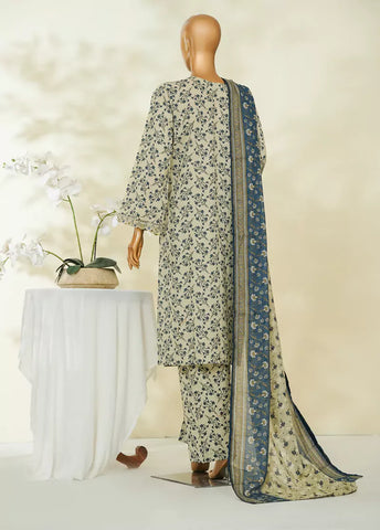 3 Piece Printed MultiColor Lawn Shirt with Trouser & Dupatta