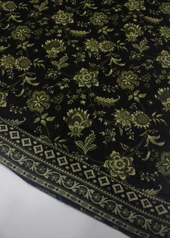 2 Piece Printed Stitched Black Color Lawn Shirt and Farshi Shalwar